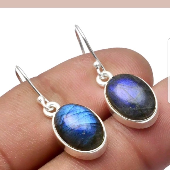 Jewelry - 💎Sterling Silver Labradorite Earrings